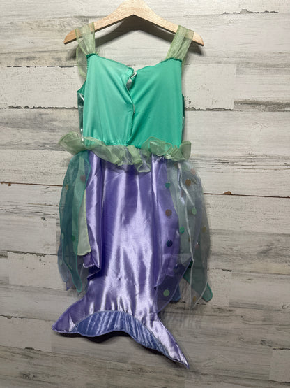 Girls Size 4-6x Disney Little Mermaid Ariel Dress Up Dress - Good Used Condition