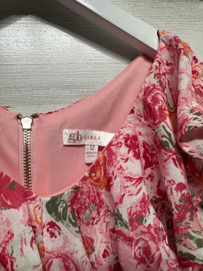 Size 12 GB Girls Floral Dress - Very Good Used Condition