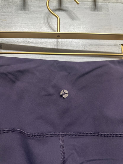 Women's Size Medium 90 Degrees Dark Purple Active Leggings With Side Pockets - Good Used Condition