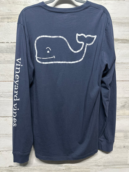 Vineyard Vines Men’s Medium Navy Blue Long Sleeve Shirt VGUC