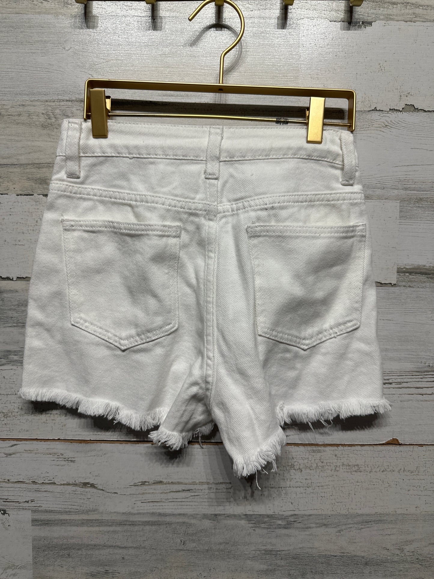 Women’s Size 26 Shein Distressed White Shorts - Good Used Condition