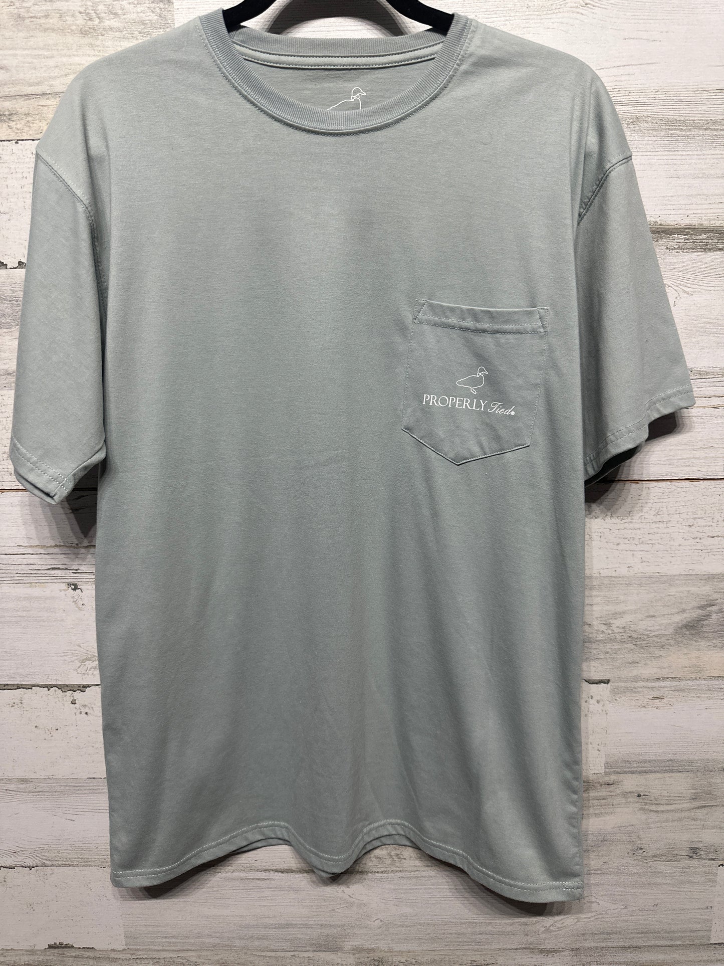 Properly Tied Men’s Medium Crawfish Boil Pima Pocket T-Shirt VGUC