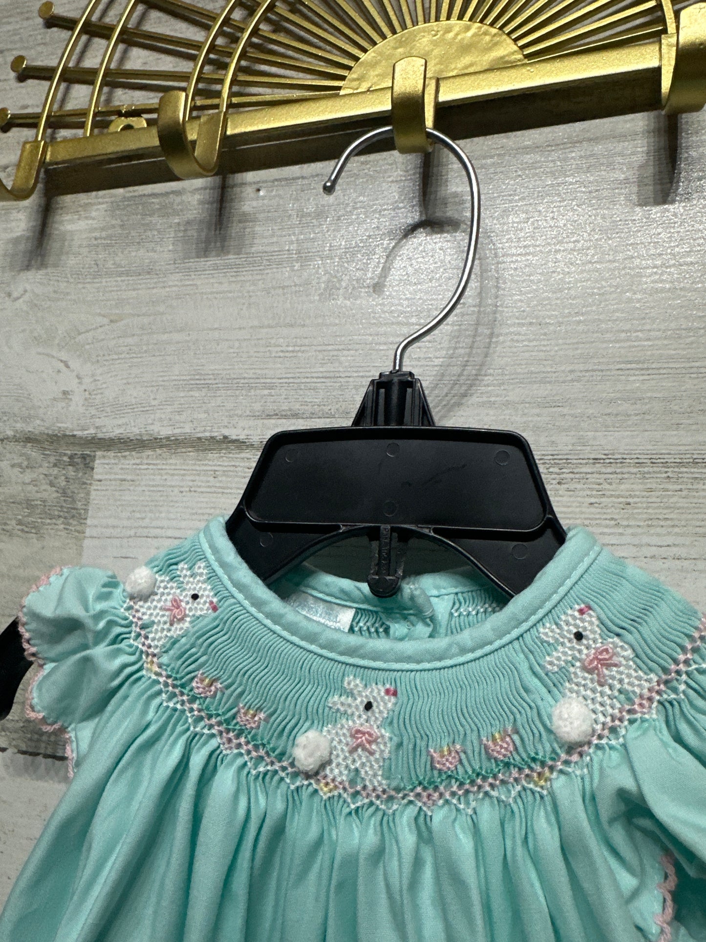 Smocked Bunny Bubble Edgehill - Girls Size Newborn - Very Good Used Condition