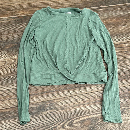 Girls Size Medium (8) All In Motion Modal Blend Ribbed Long Sleeve Shirt With Thumbholes - Very Good Used Condition