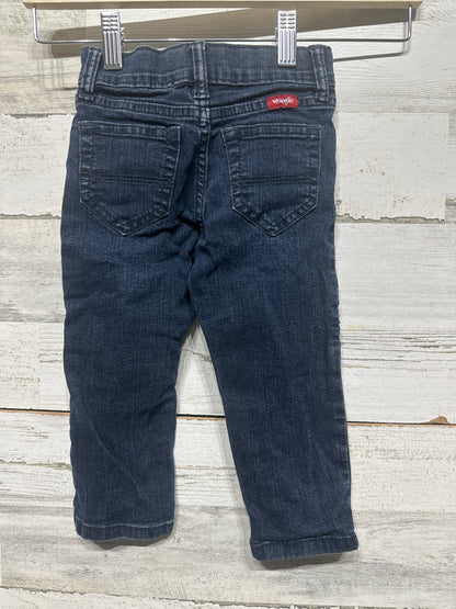 Boys Preowned Size 2t Wrangler Moto Jeans - Good Used Condition