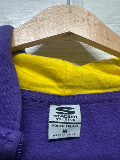 Size 12-14 (Youth Medium) Stadium Athletics Embroidered LSU Tigers Full Zip Hooded Jacket - Very Good Used Condition