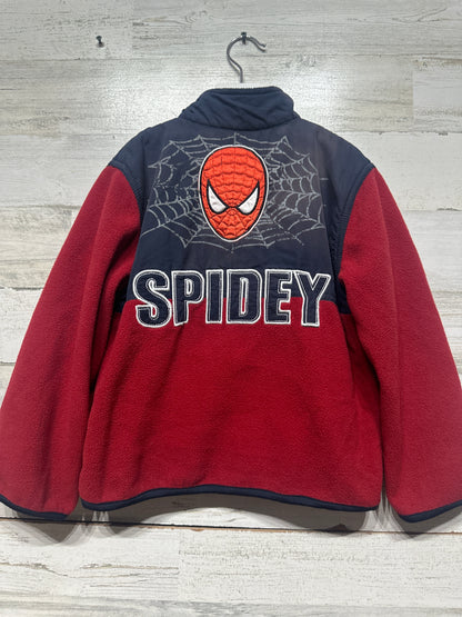 Boys Preowned Size 6 Marvel The Amazing Spiderman Fleece Jacket - Good Used Condition