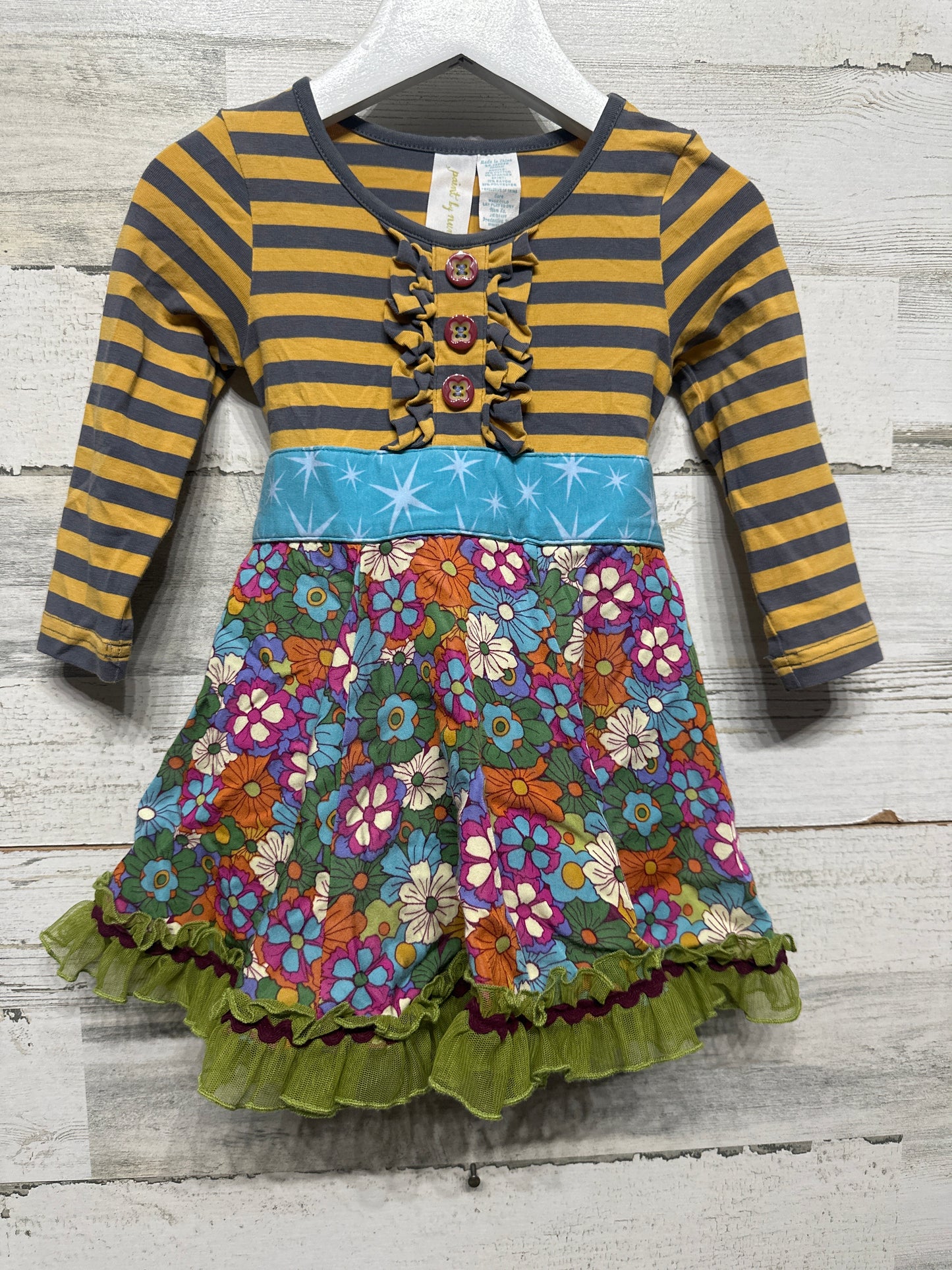 Girls Size 12m Matilda Jane Paint By Number Dress - Good Used Condition