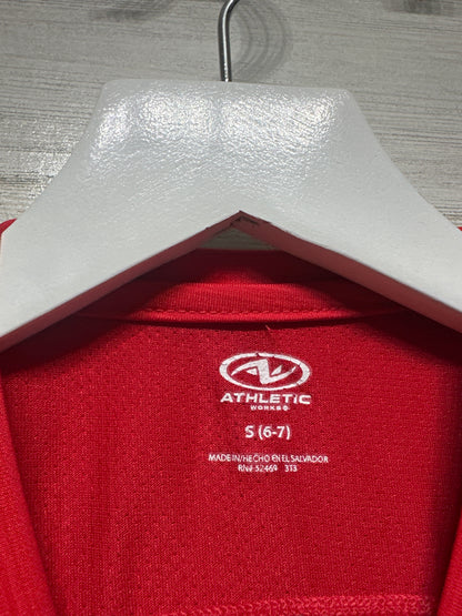 Boys Size 6-7 Small Athletic Works Driworks Red Shirt - Good Used Condition