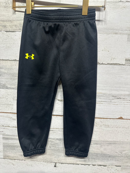 Under Armour Black Fleece Lined Pants - Boys Size 24m - Very Good Used Condition