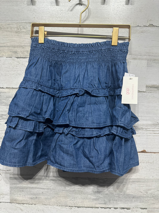 Girls Size 14-16 (XXL) Gap x LoveShackFancy Denim Ruffle Skirt - New With Tags