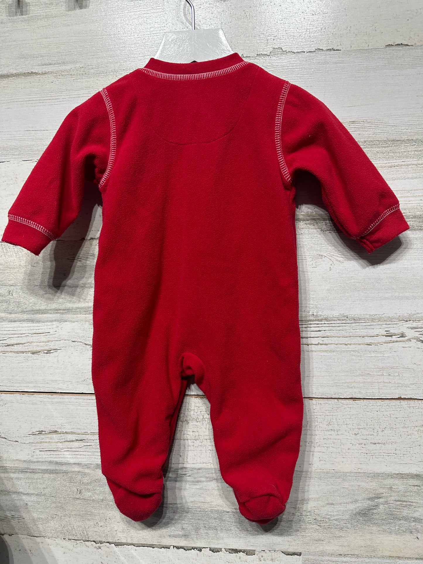 Boys Size 0-3m Child Of Mine Santa’s Favorite Footie - Good Used Condition