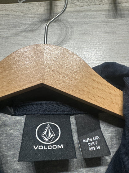Boys Size 8 Small Volcom Navy Polo Shirt - Good Used Condition