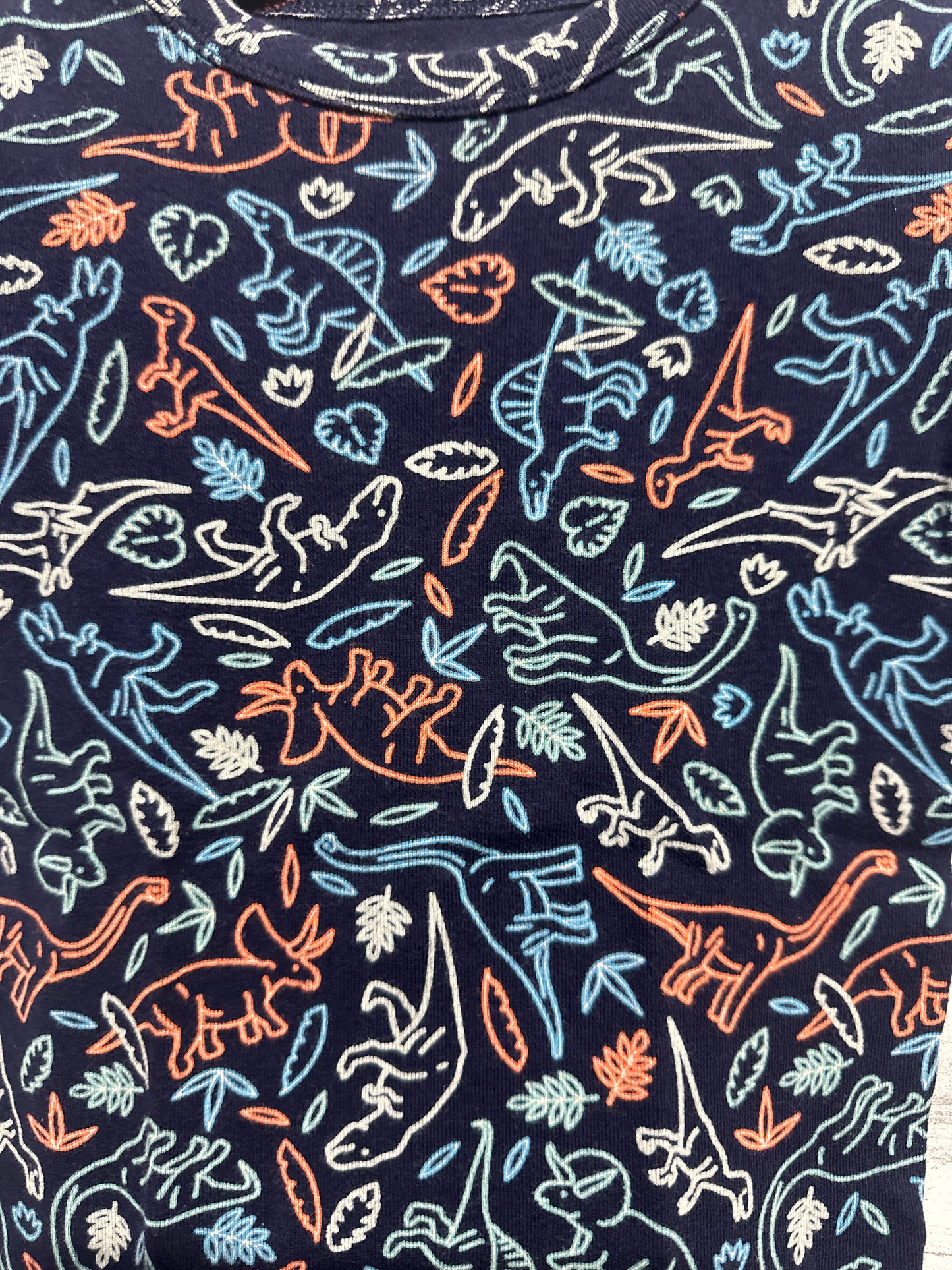 Boys Size 5 Gap Dino Pajamas - Two Piece Shorts Set - Very Good Used Condition