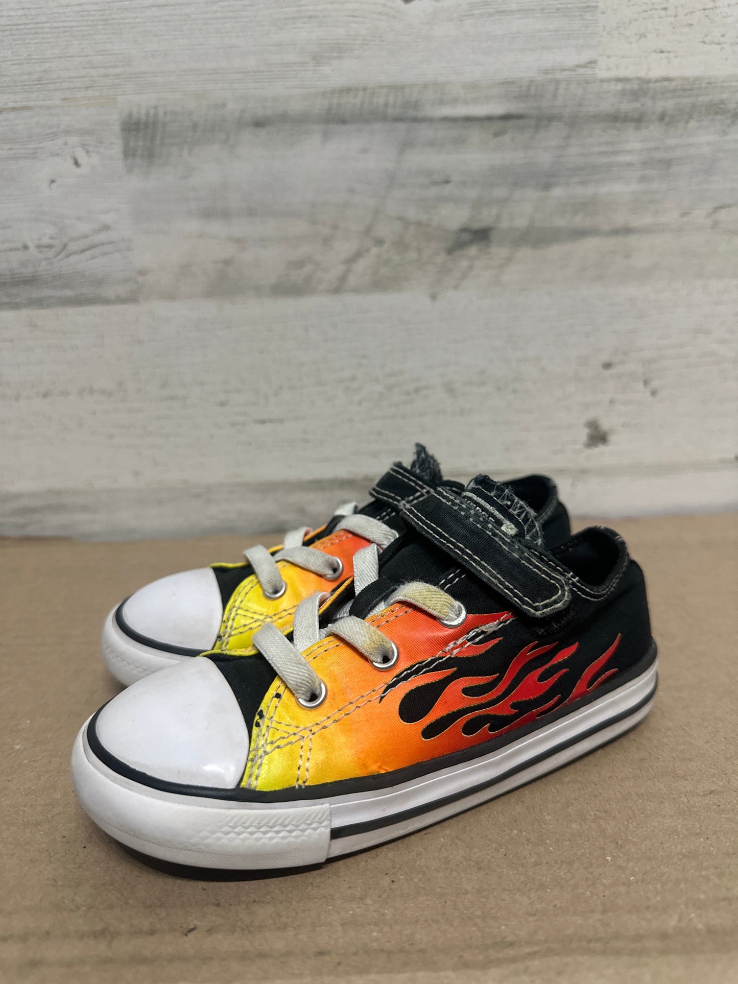 Size 10 Toddler Converse Flame Shoes - Good Used Condition*