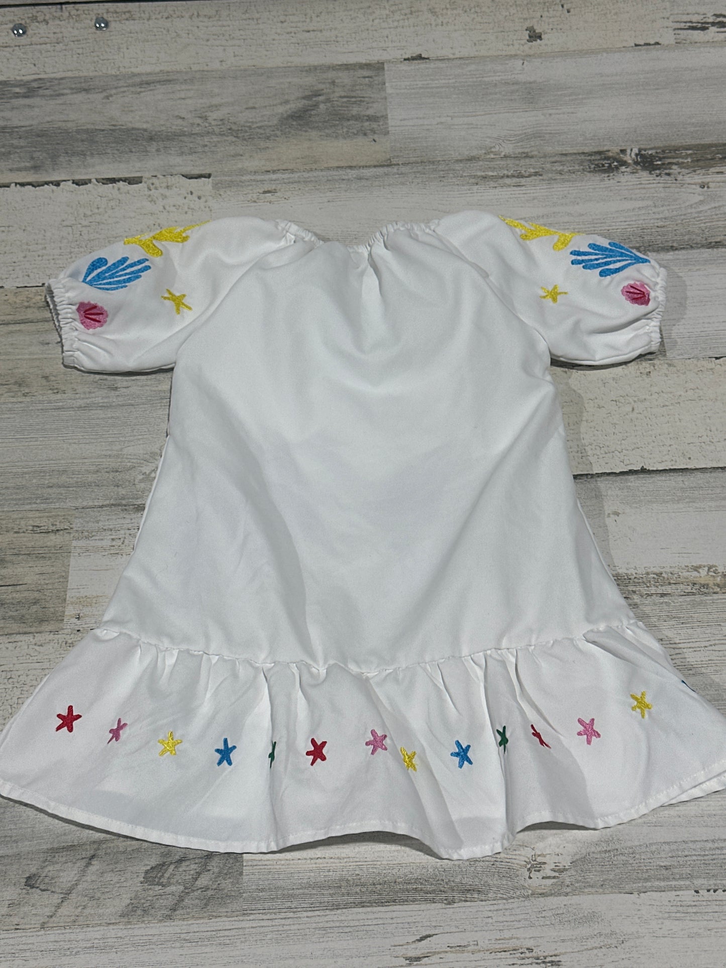 Mini Taylor Embroidered Mermaid Dress - Girls Size 2-3 Years - Play Condition*