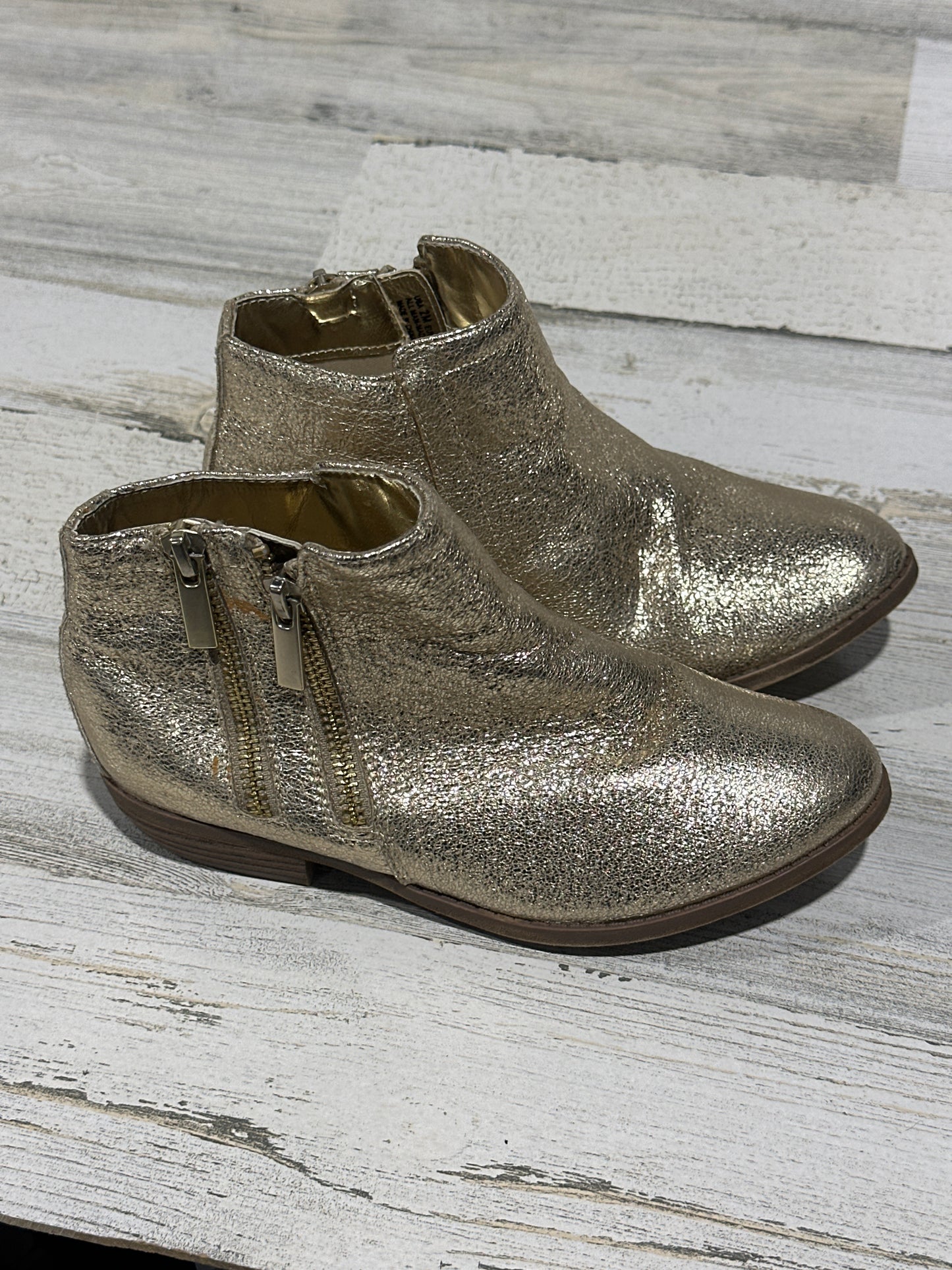 Gold Boots - Size 2 (Youth) Kidpik - Good Used Condition