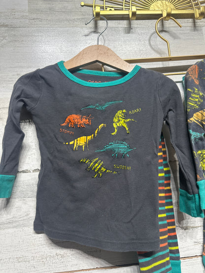 Boys 2t Cat and Jack Cotton Dino PJ Set (4 Pieces) - Good Used Condition*