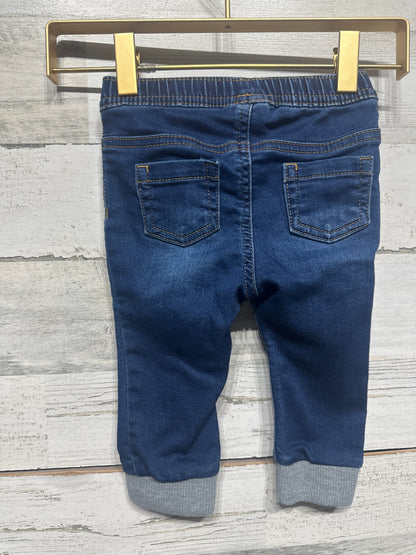 Boys Preowned Size 6-9m Cat and Jack Stretchy Jeans - Very Good Used Condition