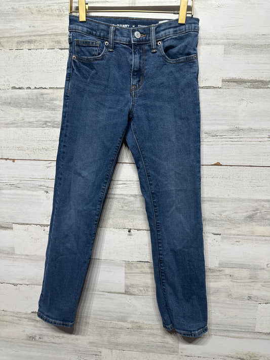Boys Size 10 Old Navy Straight Built in Flex Adjustable Waist Jeans - Very Good Used Condition