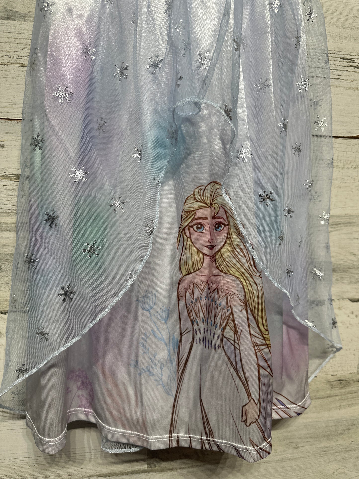 Size 4t Disney Frozen Elsa Princess Nighgown - Very Good Used Condition