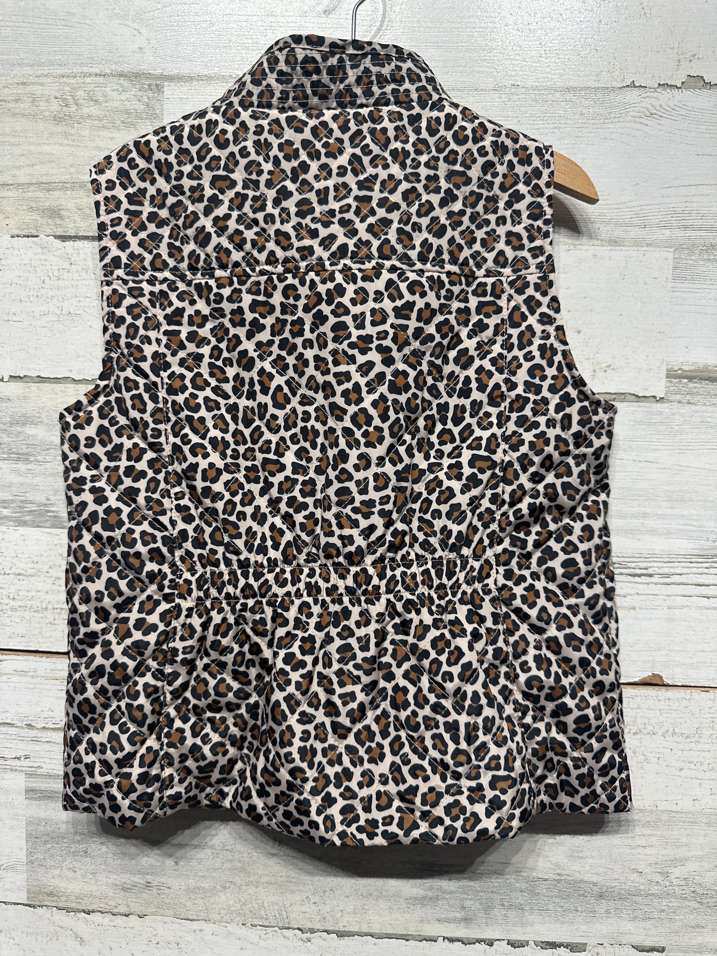 Girls Preowned Size 8-10 Medium Jessica Simpson Leopard Vest - Very Good Used Condition