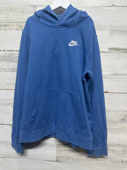 Boys Size Youth Large Nike Blue Hoodie - Good Used Condition