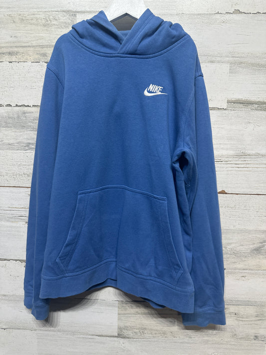 Boys Size Youth Large Nike Blue Hoodie - Good Used Condition
