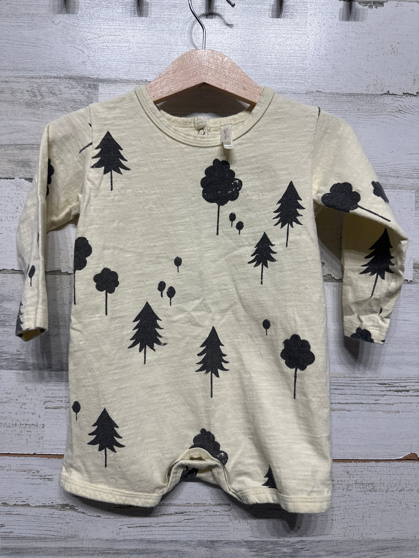 Rylee + Cru Tree Romper 12-18m VGUC
