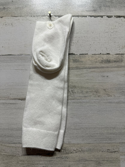 Girls Medium (Fits Shoe Size 6–12) Jefferies Socks Classic White Nylon Knee High Socks 1 Pair - New With Tags