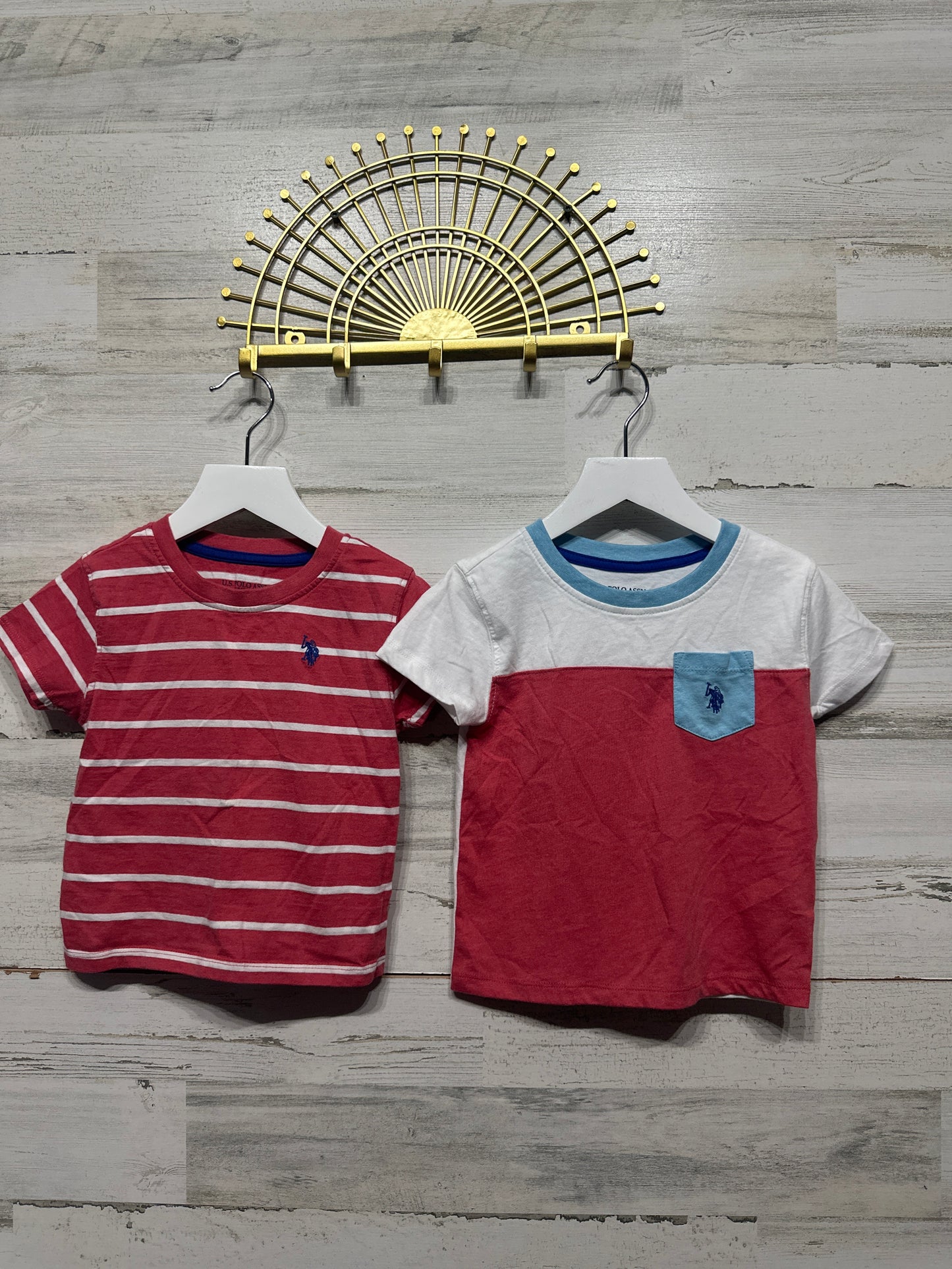 Boys Size 2t US Polo Shirt Lot (2 Shirts) - Good Used Condition