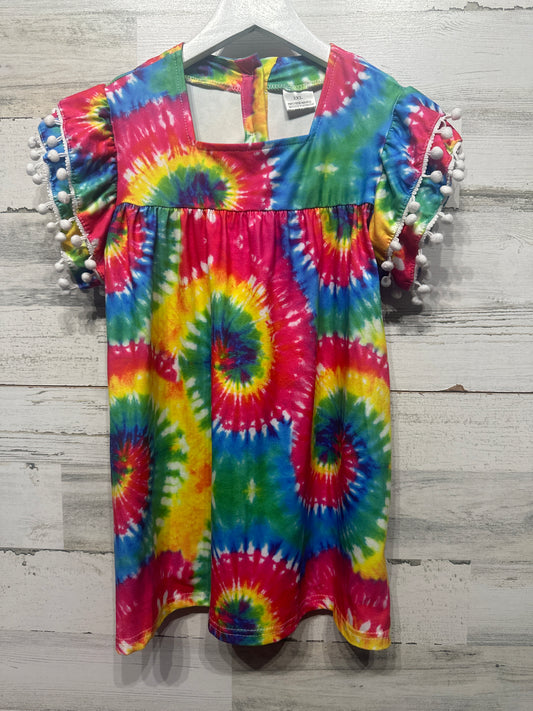 Girls Size 7-8 Tie Dye Tunic  - Good Used Condition