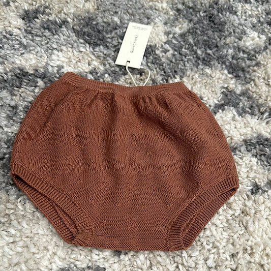 Girls Size 12-18m Quincy Mae Clay knit bloomers - new with tags