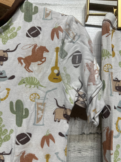 Boys Size 8 Kickee Pants Bamboo Pajama Set - Play Condition*