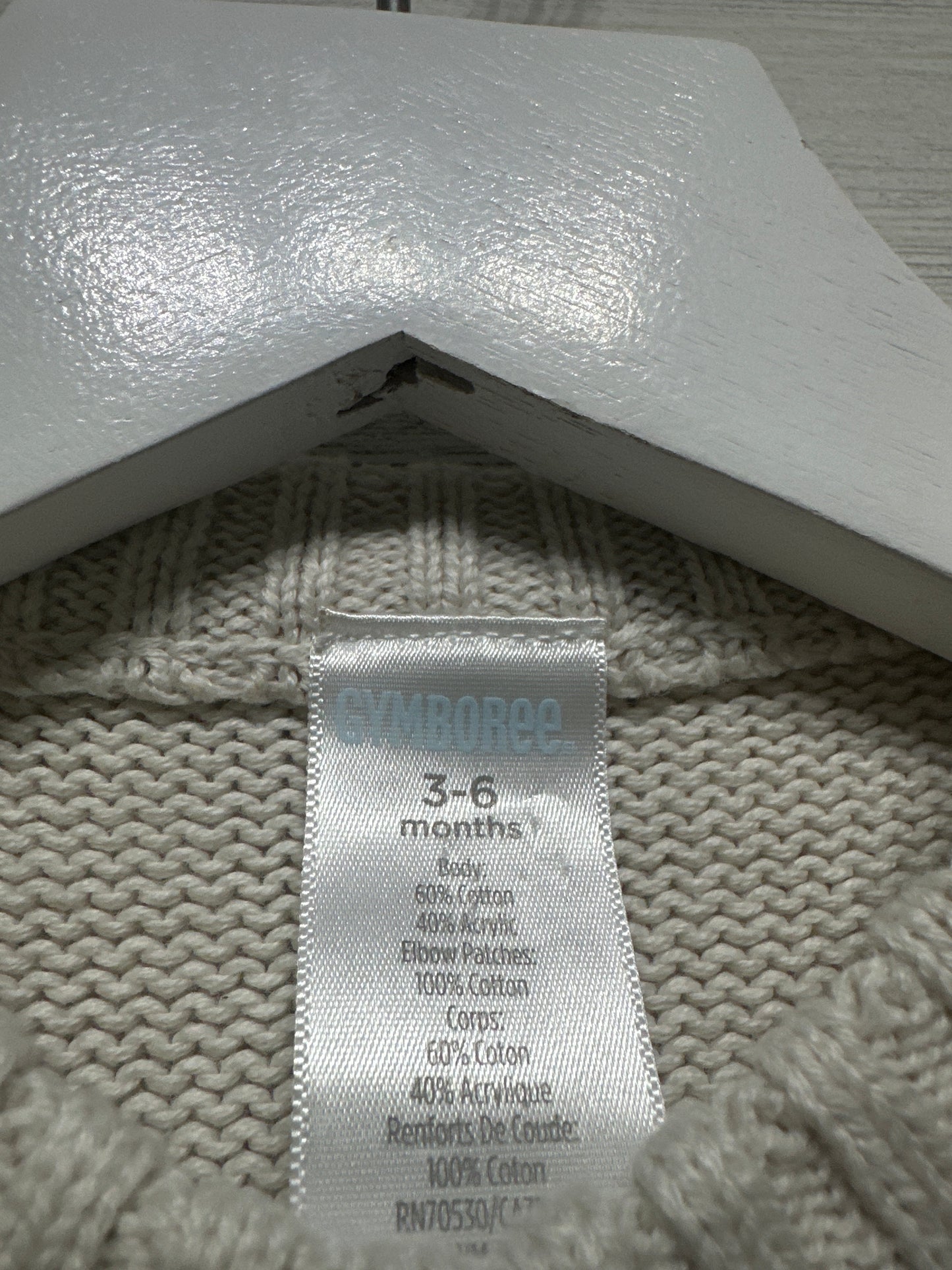 Size 3-6m Gymboree Beige Sweater - Very Good Used Condition