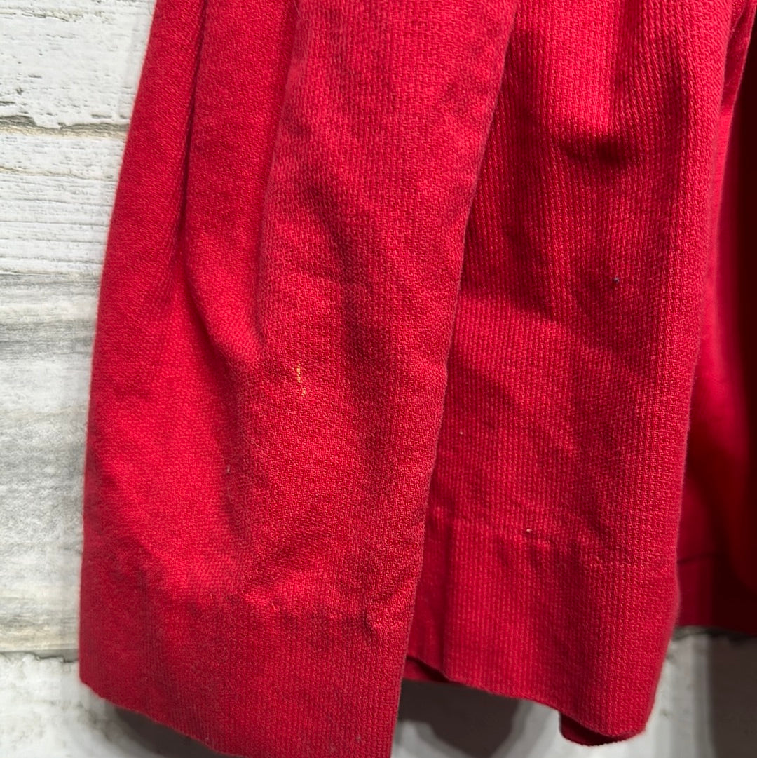 Girls Size 3t Edgehill Red Cord Smocked Dress - Play Condition