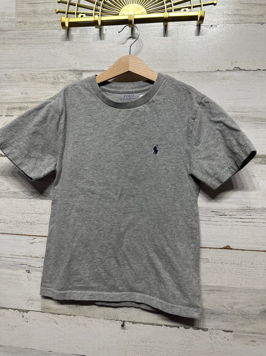 Boys Size 8 Polo Ralph Lauren Grey T-Shirt - Very Good Used Condition