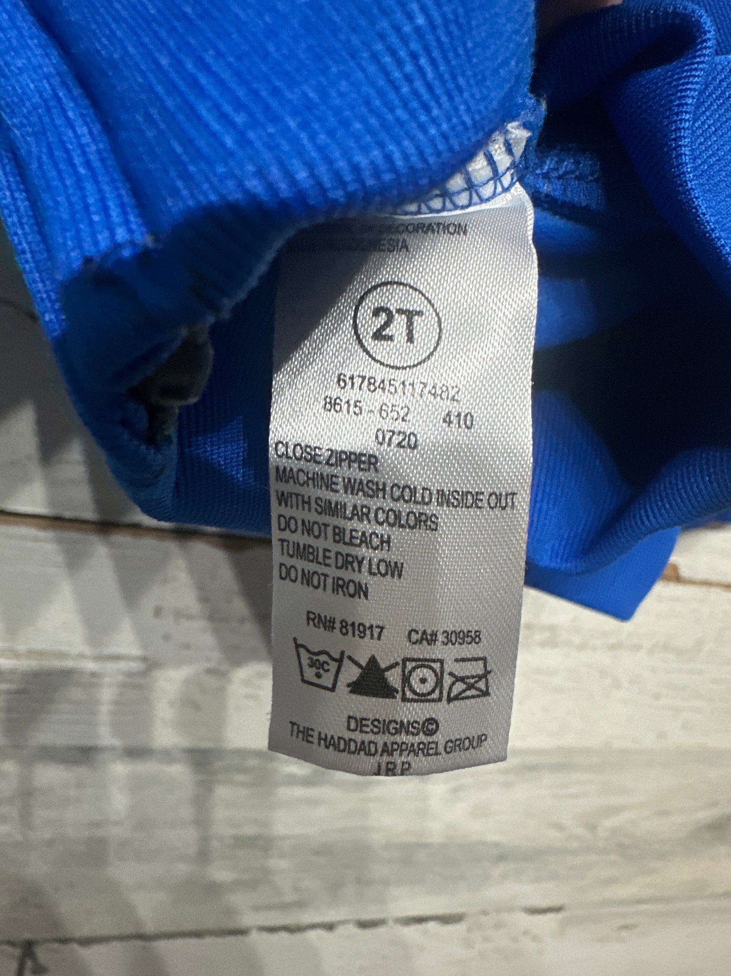 Boys Size 2t (Fits 1-2 Years) Nike Blue Jacket - Very Good Used Condition