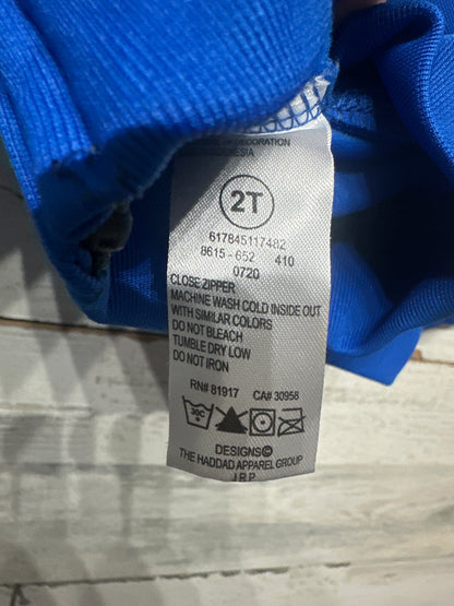 Boys Size 2t (Fits 1-2 Years) Nike Blue Jacket - Very Good Used Condition