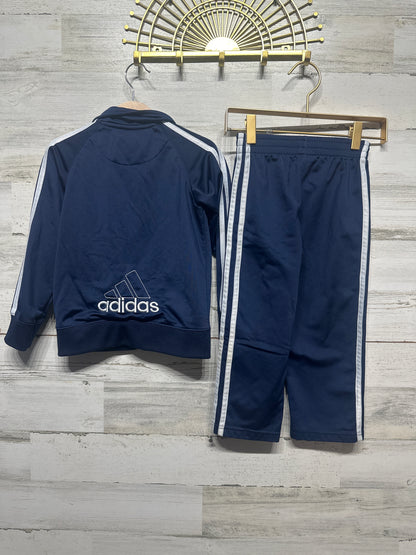 Size 4 Adidas Navy Blue Tracksuit - Good Used Condition