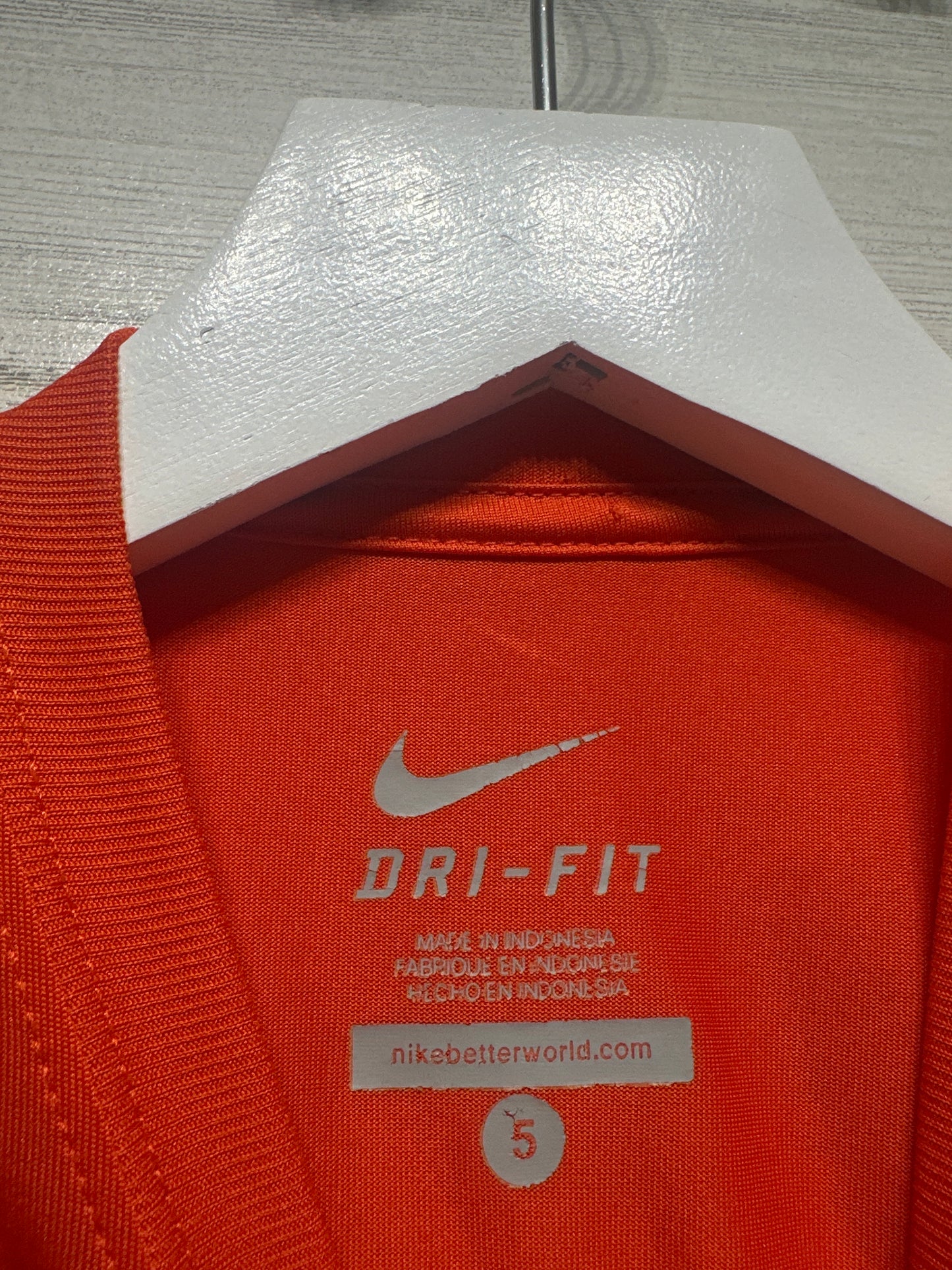 Size 5 Nike Drifit Football Shirt - Very Good Used Condition