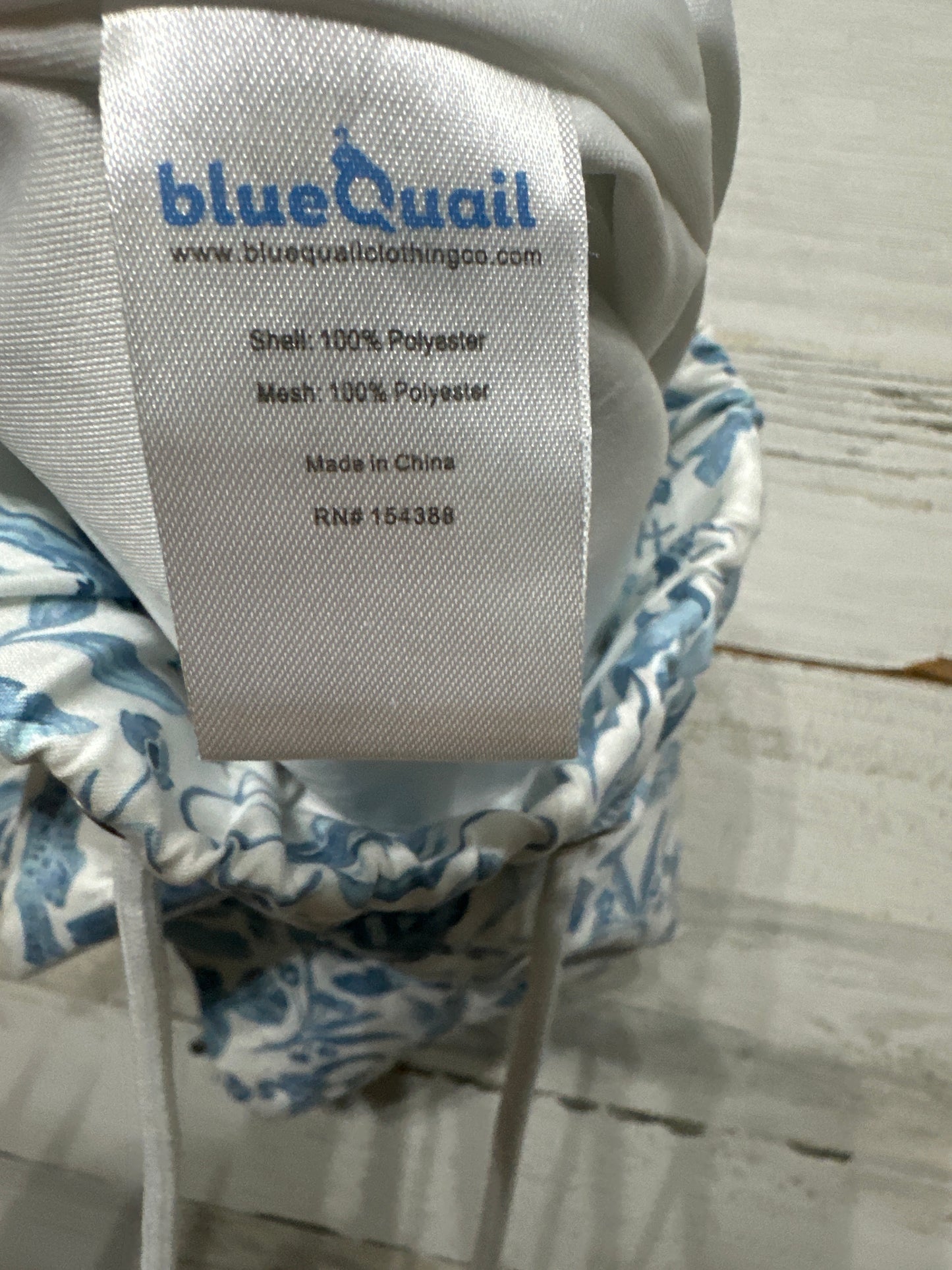 Boys Size 6 Blue Quail UPF 50 Jungle Swim Trunks - Very Good Used Condition