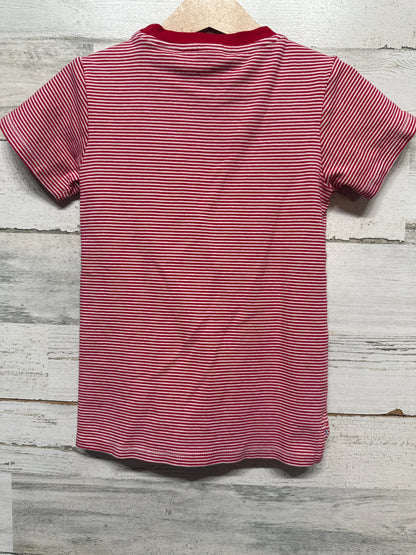 Size 6 Edgehill Red Striped Soft Cotton Shirt - Very Good Used Condition