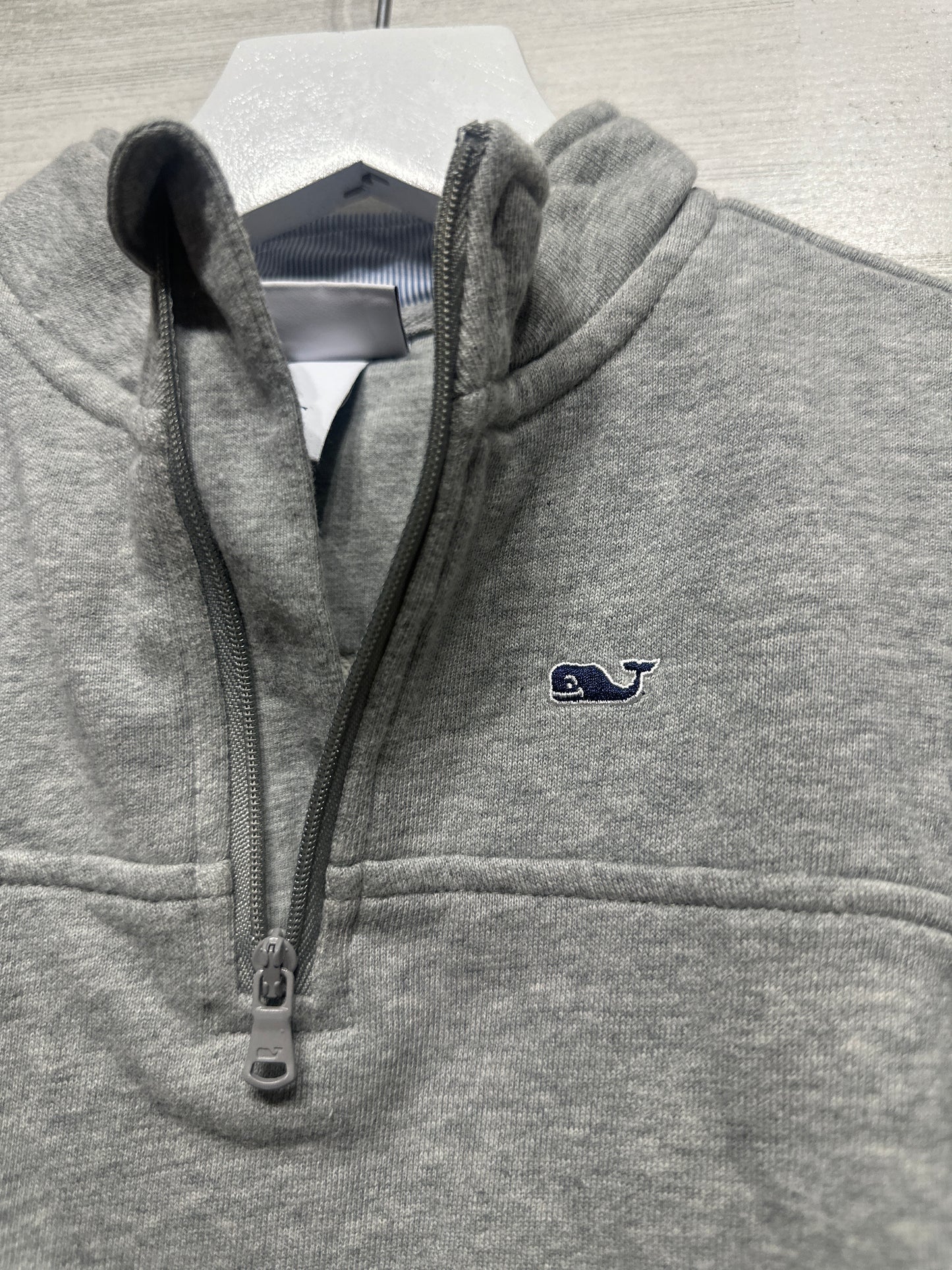 Boys Preowned Size 3t Vineyard Vines for Target Grey Quarter Zip Pullover - Very Good Used Condition