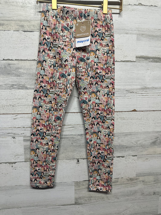 Size 7 Mayoral EcoFriends Rosa Palo Leggings - New With Tags