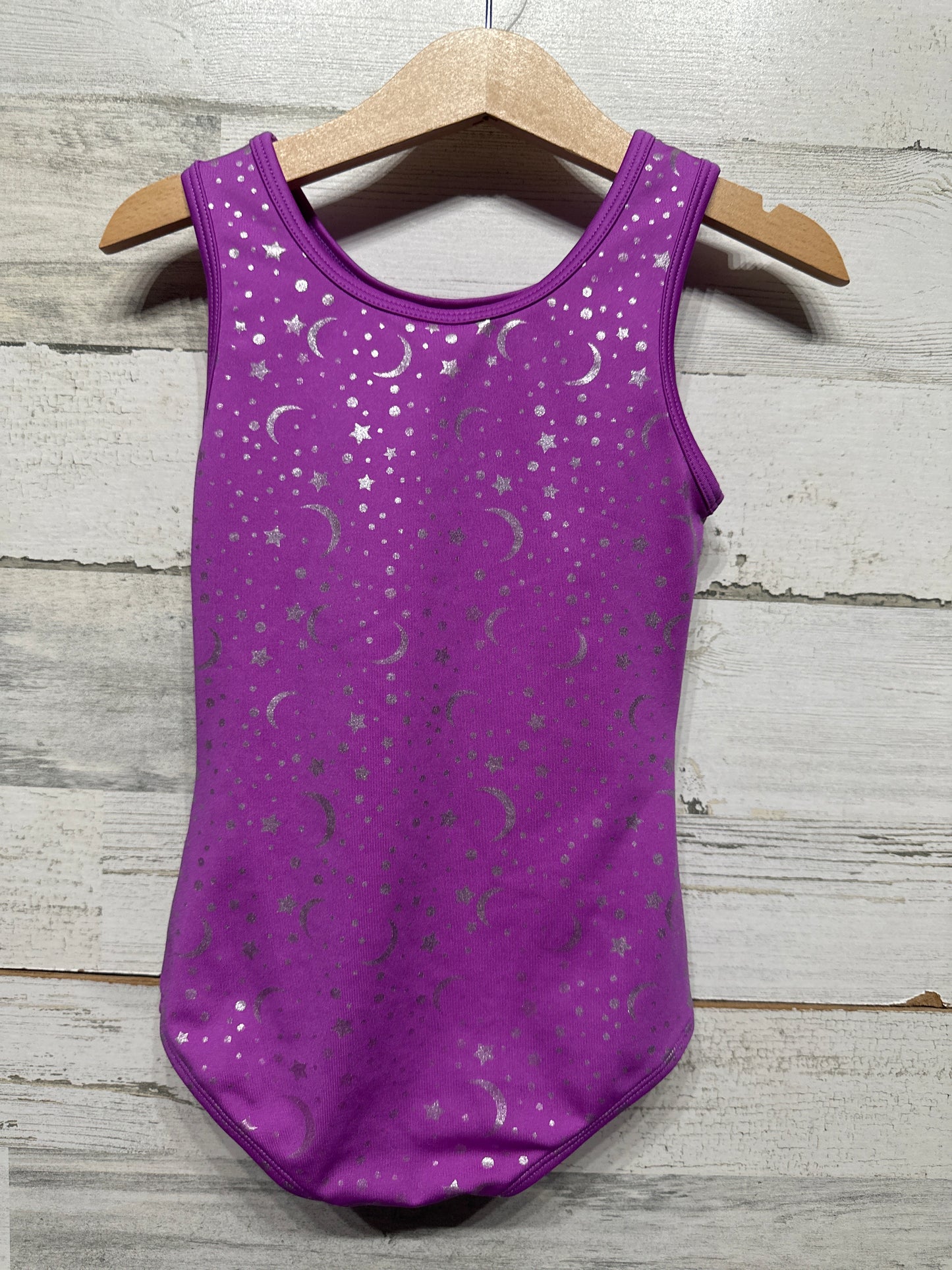 Cat & Jack Moon and Stars Sleeveless Leotard - Dancewear - Girls Size XS 4/5 - Very Good Used Condition