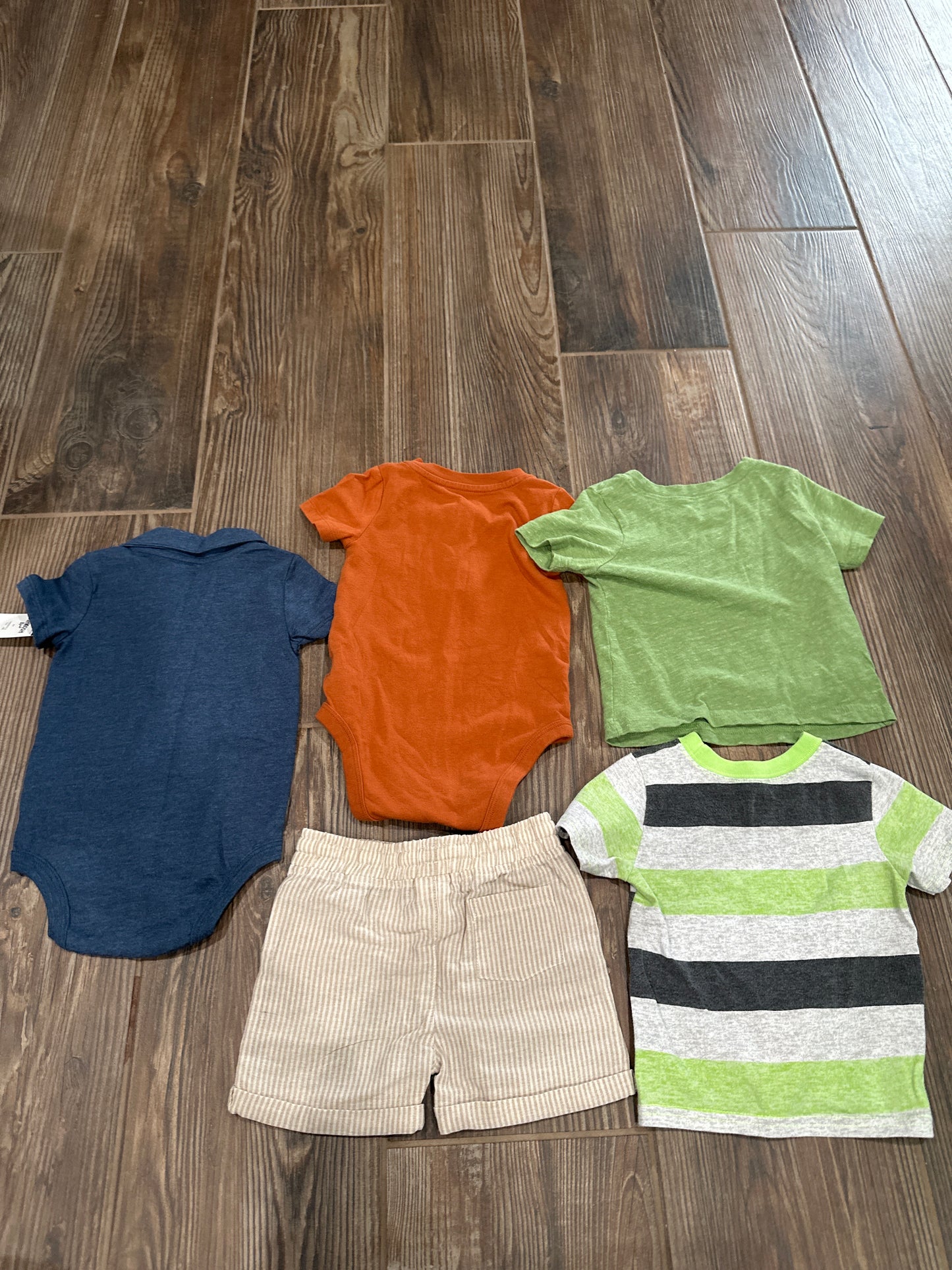 Boys Preowned Size 12m Clothing Lot (5 Pieces) - Good Used Condition