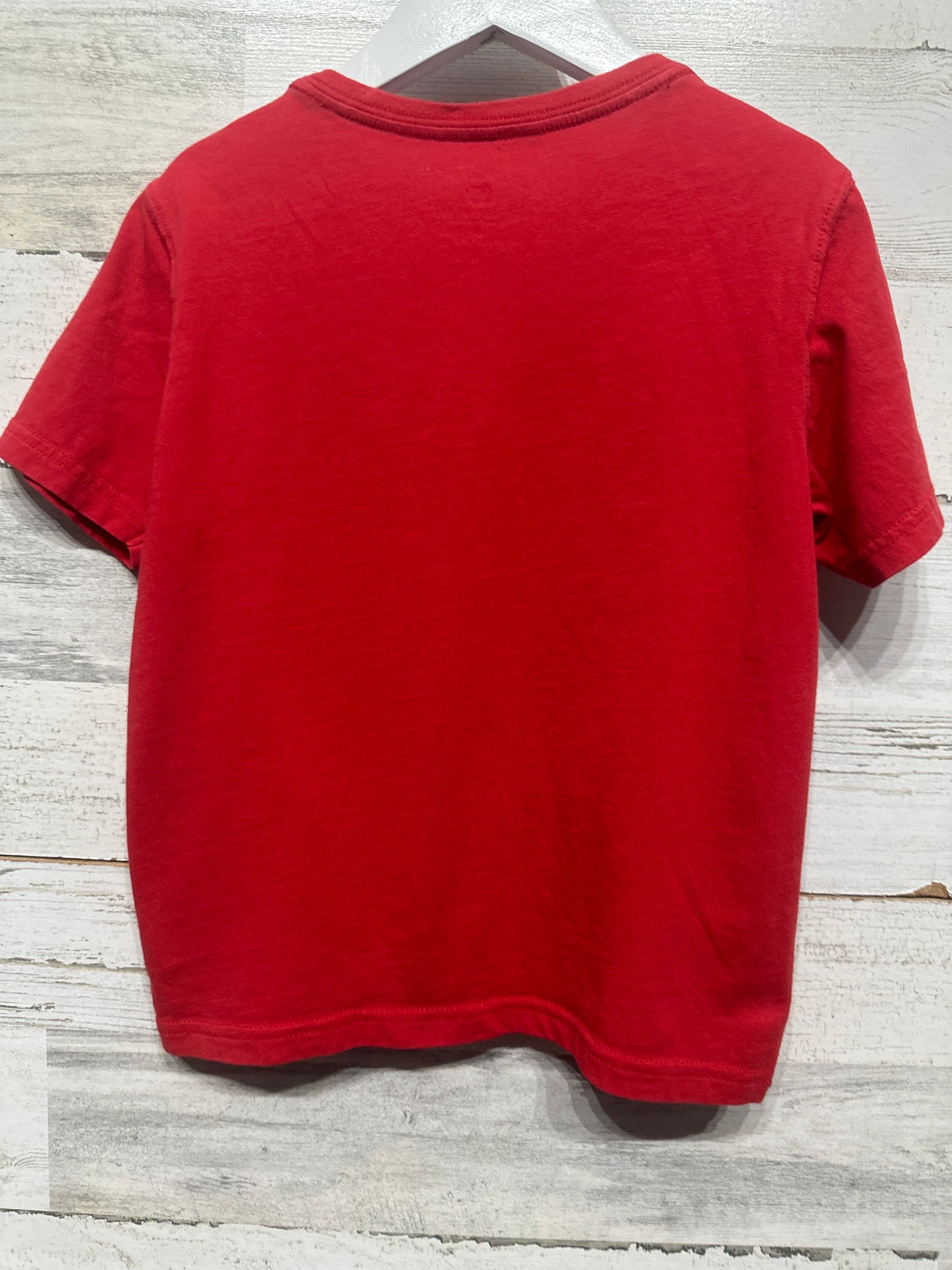 Boys Size 6/7 Class Club Red Pocket Tee - Very Good Used Condition