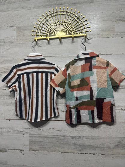 Boys Size 3 Years Shein Button Up Shirt Lot (2 Pieces) - Good Used Condition