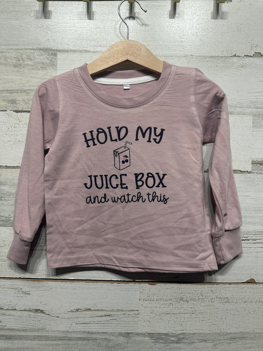 Boys Preowned Size 18m Hold my Juicebox Shirt - Good Used Condition